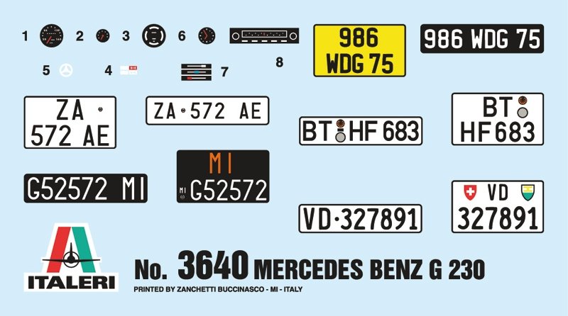 Italeri 3640 MERCEDES BENZ G230 1/24 – immagine 3