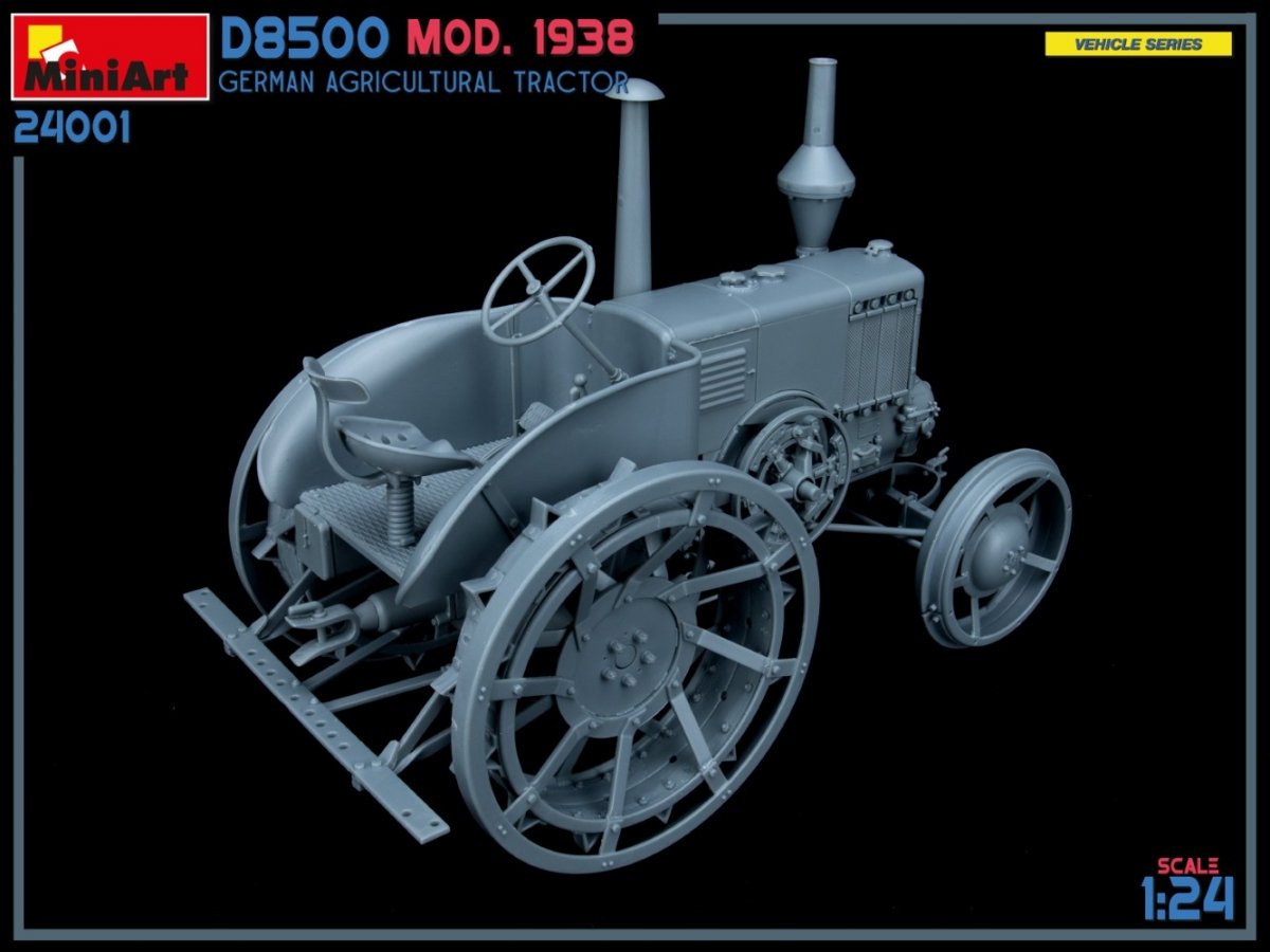 MiniArt 24001 GERMAN AGRICULTURAL TRACTOR D8500 MOD. 1938 1/24 – image 10