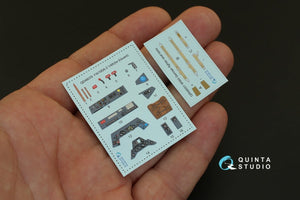 Quinta Studio QD48003 Yak-1 (mid. production) 3D-Printed &amp;amp; colored Interior on decal paper (for all kits) 1/48 – immagine 4