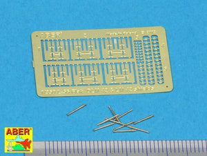 Aber 350L-56 Ships gun barrels in 1/350 scale Set of 10 pcs 3.7cm barrels for German Flak 42 with shields (1/350) – image 2