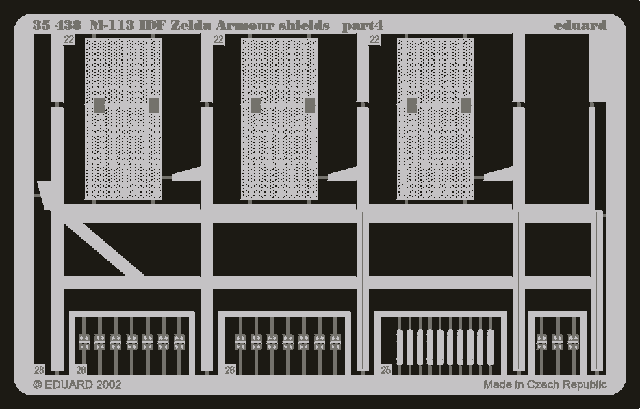 Eduard 35438 M-113 IDF Zelda armor shields 1/35 Academy – Bild 4
