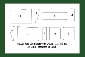 Hobby Boss 85523 Russian KrAZ-260B Tractor with MAZ/ChMZAP-5247G semitrailer 1/35 – obrázek 5