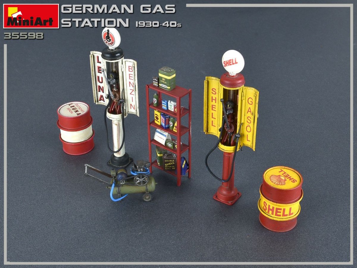 MiniArt 35598 GERMAN GAS STATION 1930-40s 1/35 – immagine 6