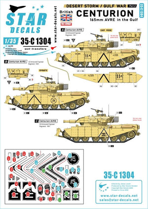 Star Decals 35-C1304 Desert Storm 4 1/35
