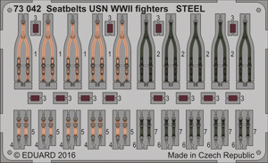 Eduard 73042 Seatbelts USN WWII fighters STEEL 1/72