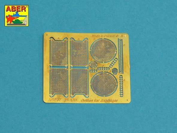 Aber 48A30 Grilles for Sd.Kfz.186 Jagdtiger 1/48