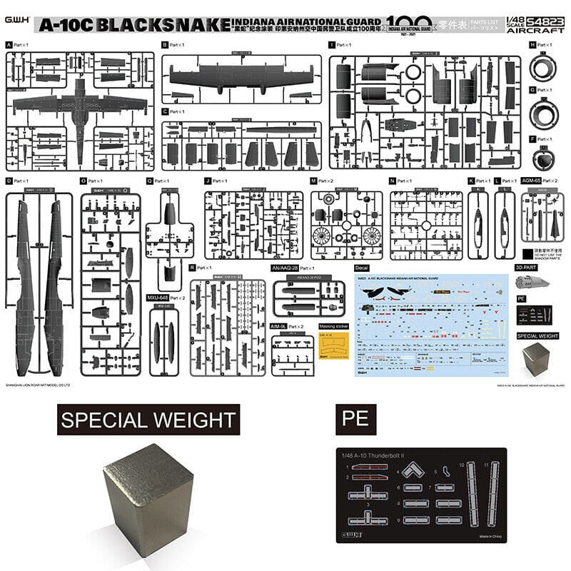 Great Wall Hobby S4823 A-10C Blacksnake Indiana Air National Guard 1/48 – image 2
