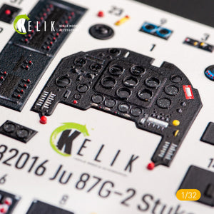 KELIK K32016 JUNKERS JU 87 D/G STUKA - INTERIOR 3D DECAL FOR TRUMPETER KIT 1/32 – image 5
