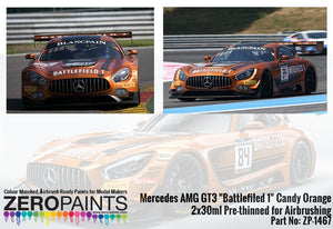 Zero Paints ZP-1467 Mercedes AMG GT3 Battlefiled 1 Candy Orange Paint 2x30ml – image 2