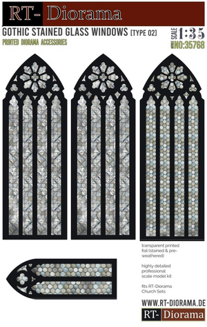 RT-Diorama 35768 Gothic Stained Glass Windows [Type 02] 1/35 – Bild 2