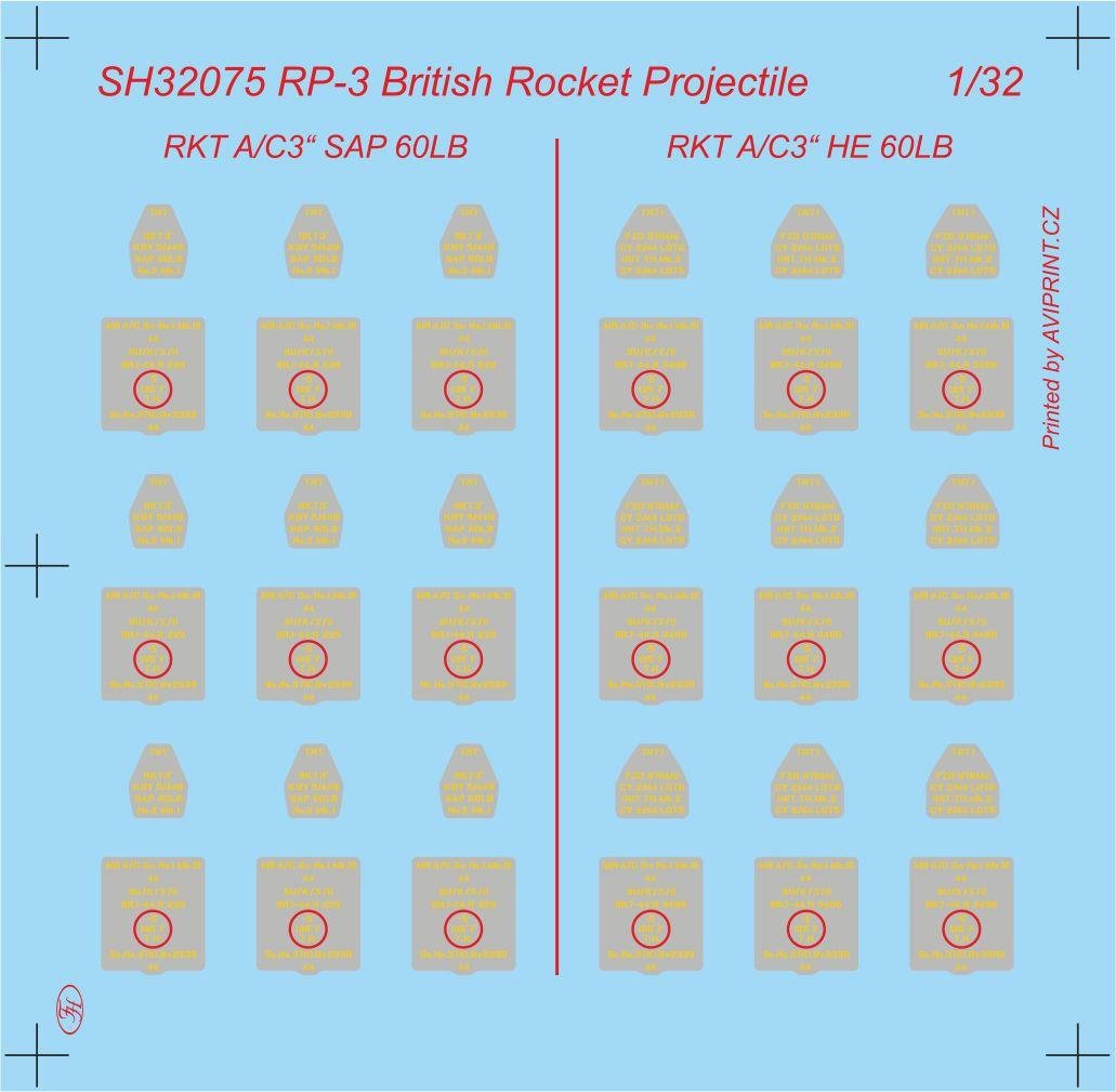 Special Hobby 32075 RP-3 60Lb SAP British WWII Rockets 1/32 – image 3