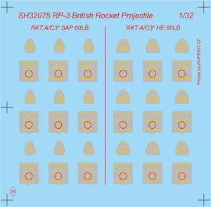 Special Hobby 32075 RP-3 60Lb SAP British WWII Rockets 1/32 – image 3