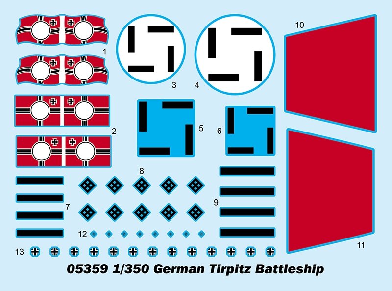 Trumpeter 05359 German Tirpitz Battleship 1/350 – Bild 12