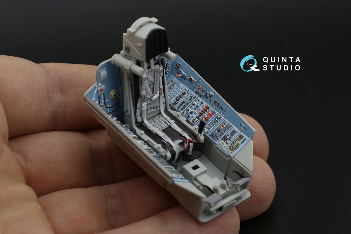 Quinta Studio QD32088 Su-27 3D-Printed &amp;amp; colored Interior on decal paper (Trumpeter) (full version) 1/32 – Bild 3
