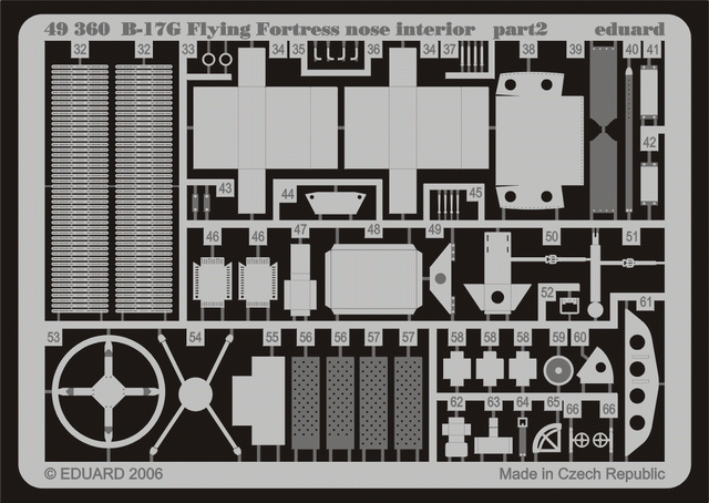 Eduard 49360 B-17G nose interior 1/48 Revell – image 2