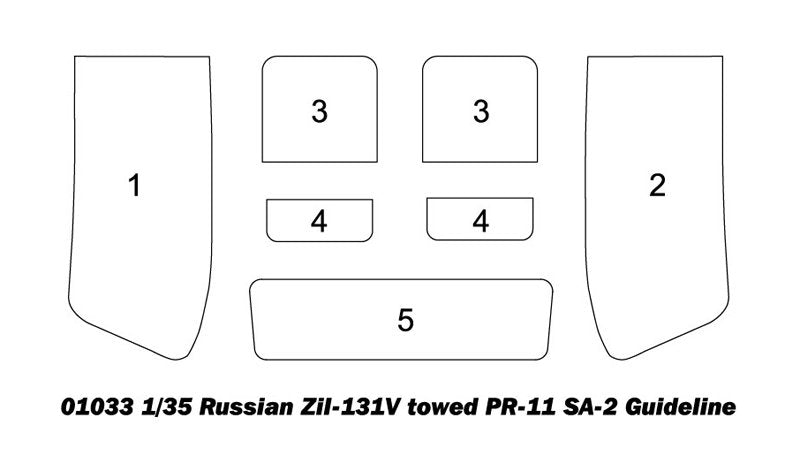 Trumpeter 01033 Russian Zil-131V towed PR-11 SA-2 Guideline 1/35 – image 4