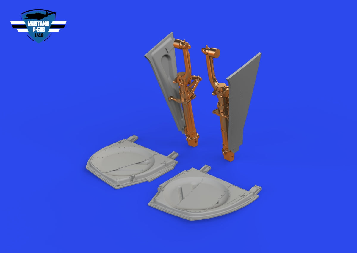 Eduard 648994 P-51B / C undercarriage legs BRONZE EDUARD 1/48 – Bild 5