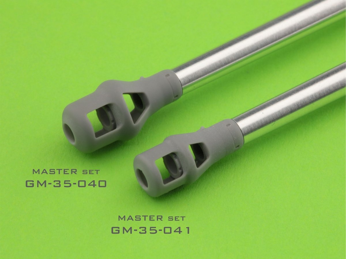 Master GM-35-041 PzKpfw VI Tiger I - 88 mm gun barrel KwK36 L/56 - late version of the muzzle brake 1/35 – imagen 11