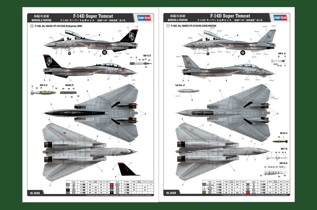 Hobby Boss 80368 F-14D Super Tomcat 1/48 – Bild 3