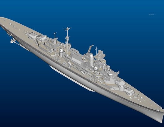 Trumpeter 05776 German Cruiser Admiral Hipper 1941 1/700 – image 6