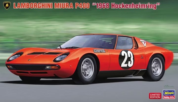 Hasegawa 20567 Lamborghini Miura P400 &amp;quot;1968 Hockenheimring&amp;quot; 1/24