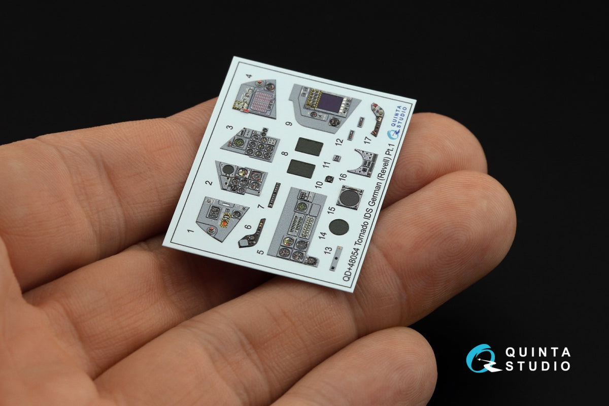 Quinta Studio QDS+48054 Tornado IDS German 3D-Printed &amp;amp; colored Interior on decal paper (Revell) (small version) (with 3D-printed resin parts) 1/48 – image 7
