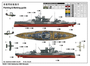 Trumpeter 05325 Battleship HMS Warspite 1942 1/350 – image 2