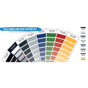 Hataka HTK-BS100 Coffret de couleurs de base pour modélisme (8 x 17 ml) – image 3