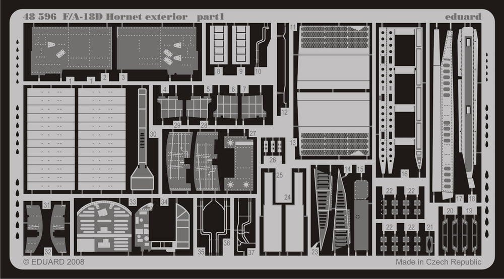 Eduard 48596 F/ A-18D exterior 1/48 (HOBBY BOSS)