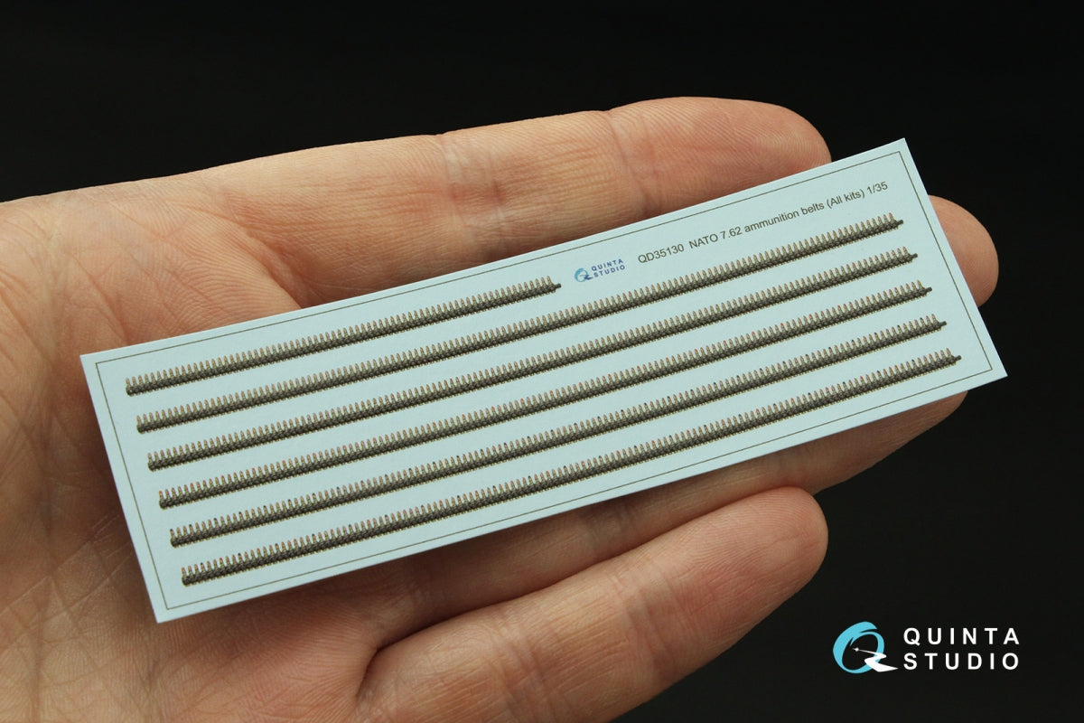Quinta Studio QD35130 NATO 7.62 ammunition belts (All kits) 1/35 – obrázek 4