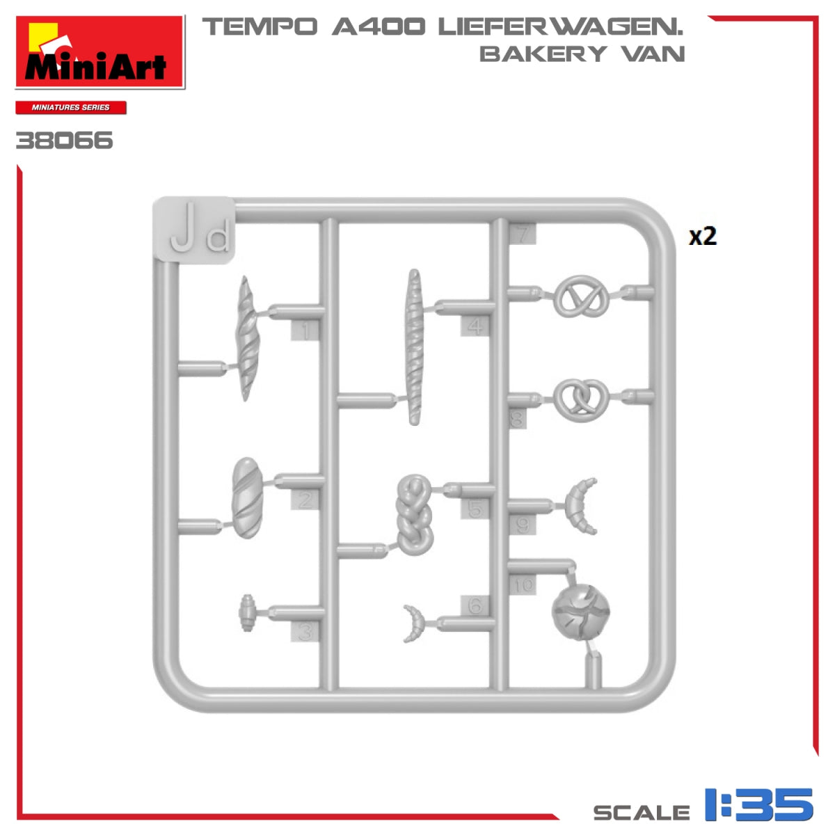 MiniArt 38066 TEMPO A400 LIEFERWAGEN. BAKERY VAN 1/35 – image 12