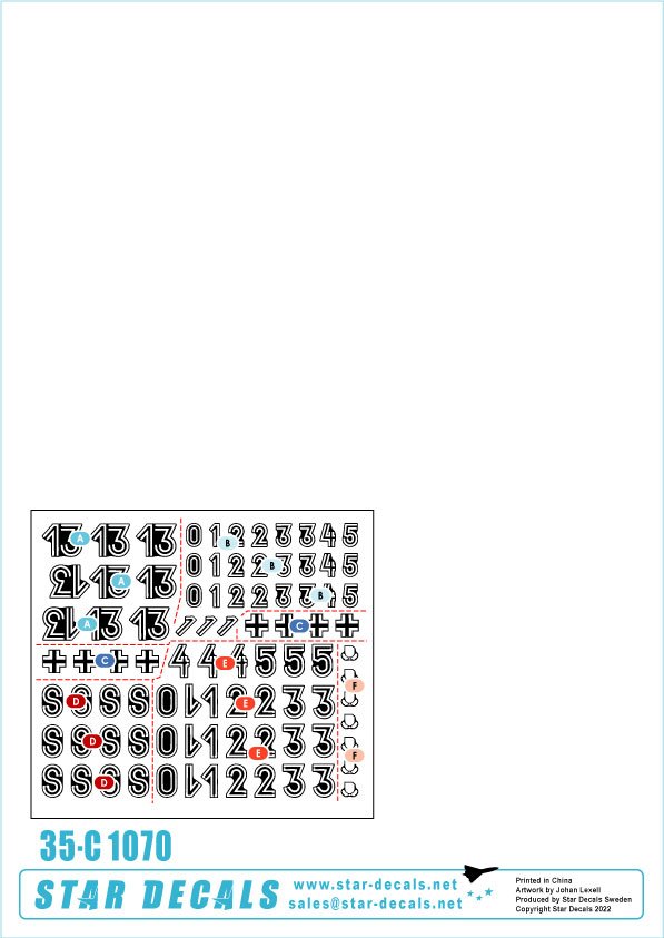 Star Decals 35-C1070 Tigers of LSSAH. 13./SS-Pz-Regiment LSSAH 1/35 – obrázek 2