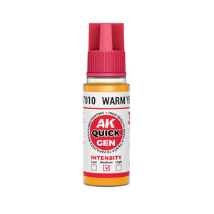 AK Interactive AK17010 WARM YELLOW- QUICK GEN COLOR 18ml