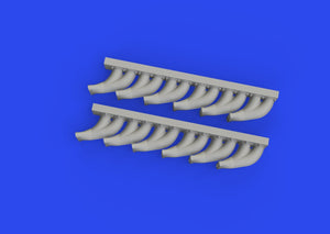 Eduard 648958 P-39 exhaust stacks fishtail PRINT EDUARD 1/48 – Bild 3