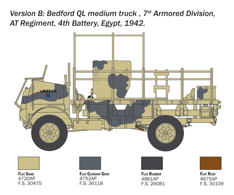 Italeri 0241 Bedford QL Medium Truck 1/35 – Bild 4