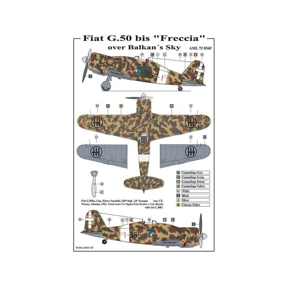 AML 72056F Fiat G.50 bis - Limited Edition 1/72 – image 4