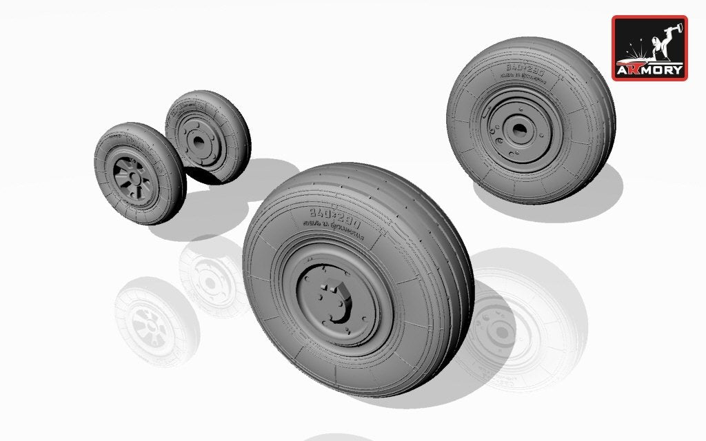 Armory Models AW72014 Mikoyan МiG-23,23P(early) wheels 1/72 – image 3