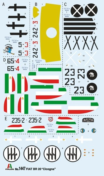Italeri 1447 Fiat BR.20 Cicogna 1/72 – image 4
