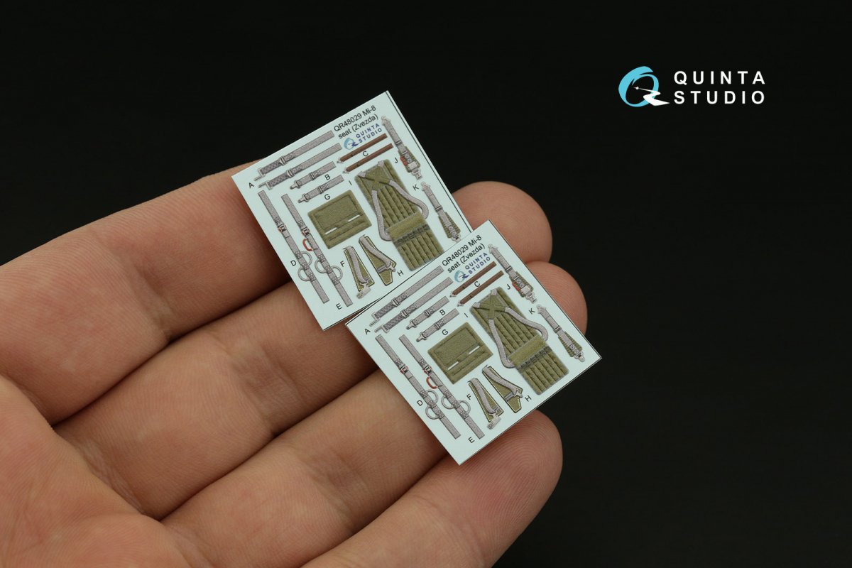 Quinta Studio QD48380 Mi-8MT 3D-Printed &amp;amp; colored Interior on decal paper (AMK) 1/48 – image 6