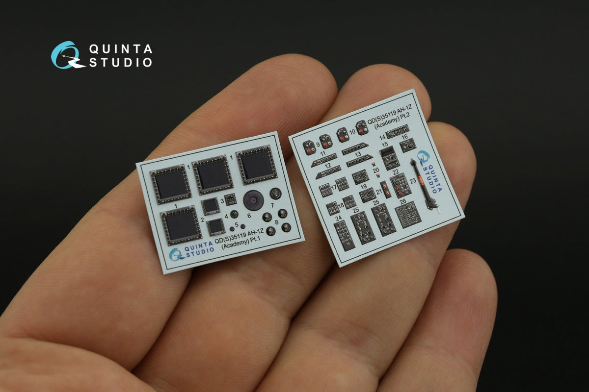 Quinta Studio QDS-35119 AH-1Z 3D-Printed colored Interior on decal paper (Academy) (Small version) 1/35 – Bild 4