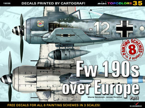 Kagero 15035 Fw 190s over Europe Part I (decals) EN/PL