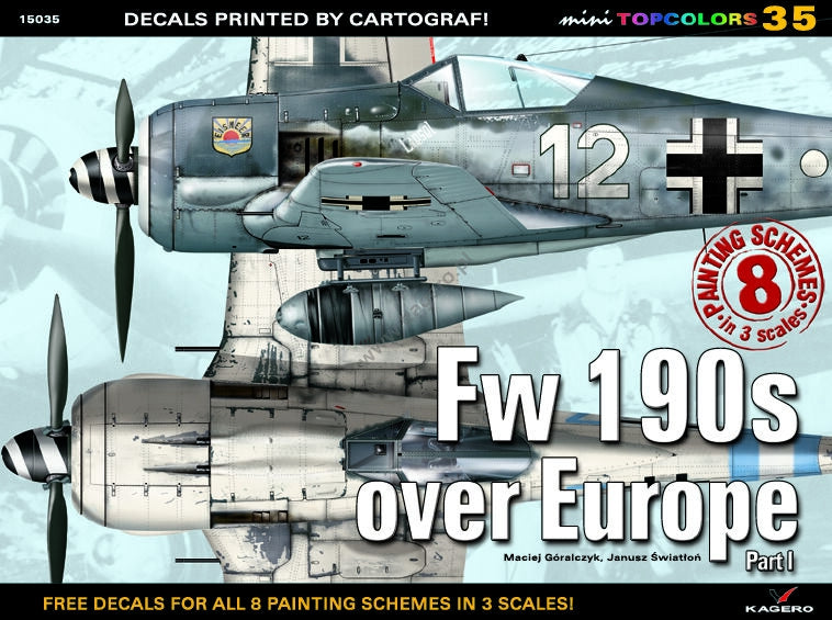 Kagero 15035 Fw 190s over Europe Part I (decals) EN/PL