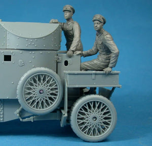Copper State Models F35-005 British RNAS Armored Car Division crewman observing 1/35 – obrázek 3