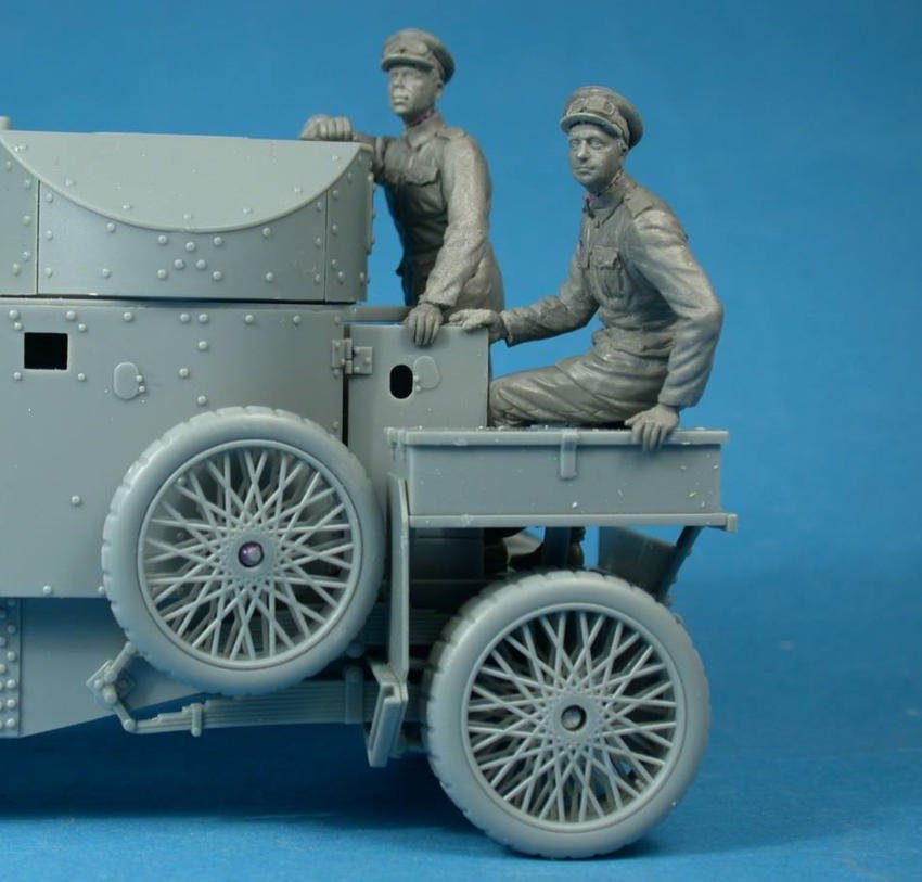 Copper State Models F35-005 British RNAS Armored Car Division crewman observing 1/35 – obrázek 3