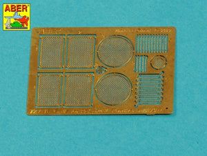Aber 72A16 Grilles for German Panther, Ausf.A/D / PzKpfw. V, Ausf.A/D, Panther - Grilles 1/72