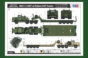 Hobby Boss 85524 M911 C-HET w/ Talbert 64T Trailer 1/35 – image 5