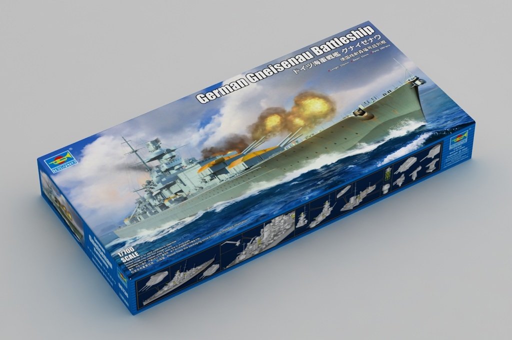 Trumpeter 06736 German Gneisenau Battleship 1/700 – image 2
