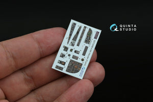 Quinta Studio QD72098 A-6A Intruder 3D-Printed &amp; coloured Interior on decal paper (Fujimi) 1/72