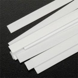 Plastruct 90728 ROD 0.5mm x 4.8mm - 250mm(Styrene White) / 10 pcs.