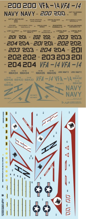 HobbyDecal AL48010V1 F/A-18E Tophatters 2008-2009 1/48 – immagine 5